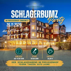 🎤 Schlager Bumz – Die große Schlagerparty in Zinnowitz