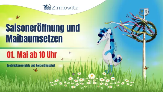 Saisoneröffnung mit traditionellem Maibaumsetzen