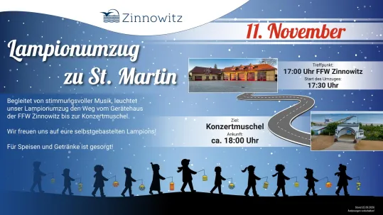 St. Martins Umzug der Freiwilligen Feuerwehr Zinnowitz