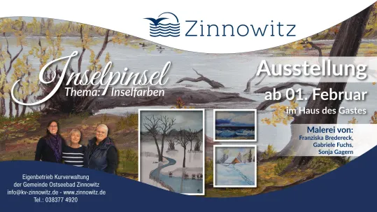 Ausstellung - Inselpinsel - Thema Inselfarben