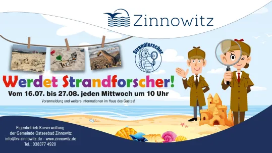Kleine Strandforscher