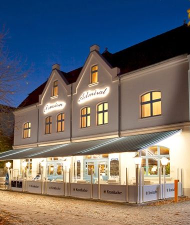 Gemütliche Terrasse vom Restaurant Admiral in Zinnowitz – Genuss & Kulinarik im Ostseeurlaub
