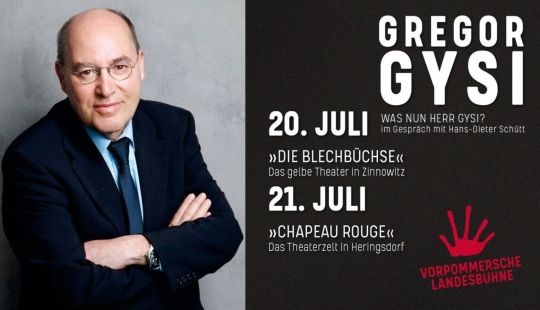 Gregor Gysi – Lesung & Gespräch mit Hans-Dieter Schütt: Was nun, Herr Gysi? Erlebt unterhaltende Einblicke in Politik, Leben und Gedankenwelt. Jetzt Tickets sichern!