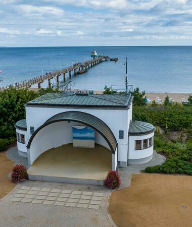 Konzertmuschel an der Strandpromenade Zinnowitz – live Musik und Ostseeurlaub direkt am Strand